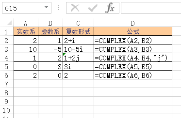 COMPLEX 函数