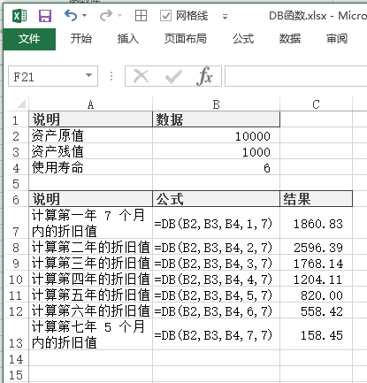 Excel 中使用函数进行计算