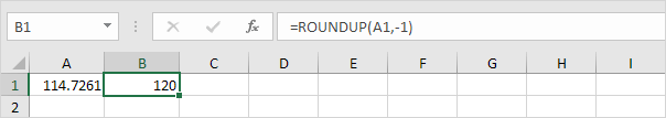 向上舍入到最近的10