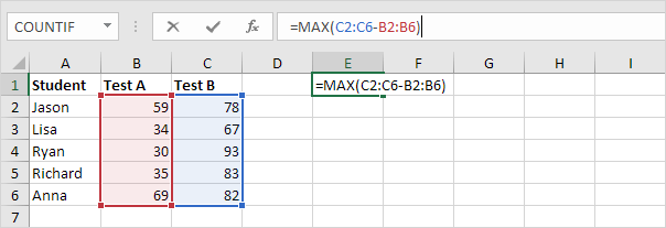 使用Excel数组公式，步骤2