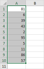 顶部/底部规则示例