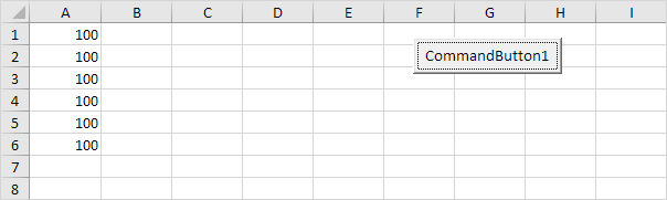 Excel VBA中的单循环