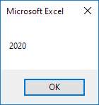 Excel VBA中的日期年份