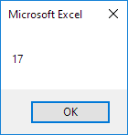 Excel VBA函数结果