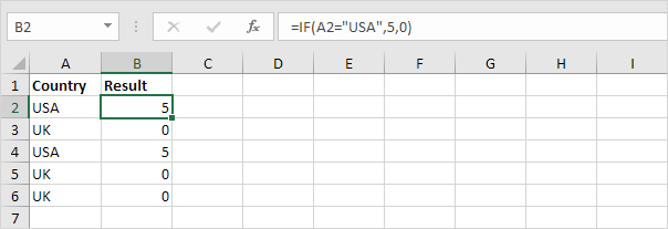 Excel中的简单If函数