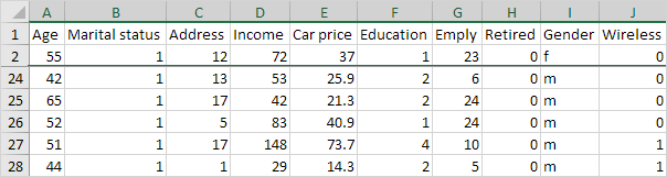 冻结行结果