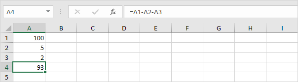 减去范围内的数字