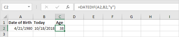 DateDif函数