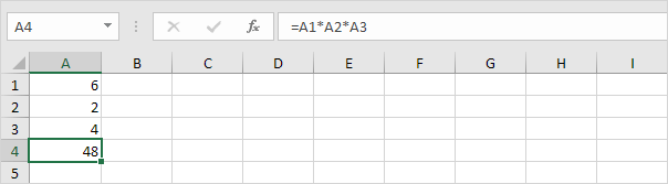 将范围内的数字相乘