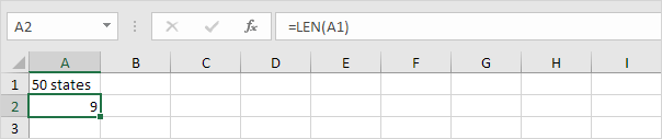 计算单元格中的字符