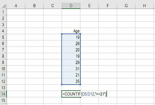 COUNTIF公式