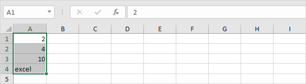 选择单元格范围