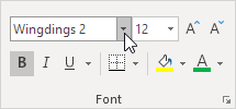 Wingdings 2字体