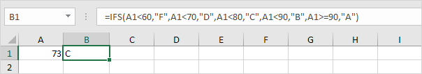 Second Ifs函数，值73