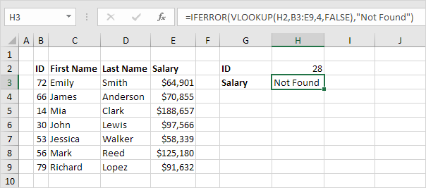 IFERROR和VLOOKUP