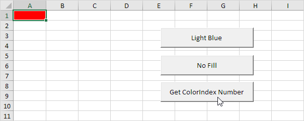 获取ColorIndex编号