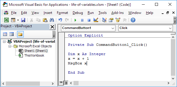 Excel VBA中的昏暗语句