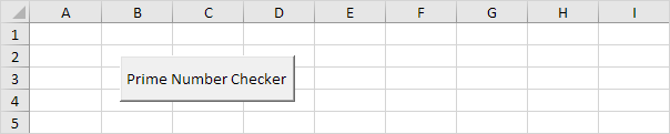 Excel VBA中的素数检查器