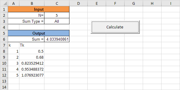 Excel VBA中的复杂计算