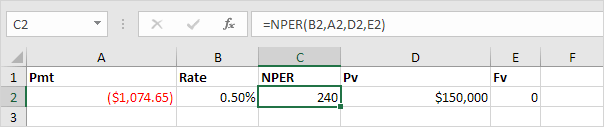 NPER功能