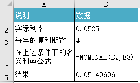 NOMINAL 函数