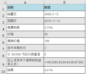 YIELD 函数