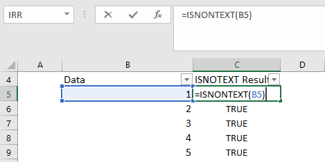 ISNONTEXT函数-示例1