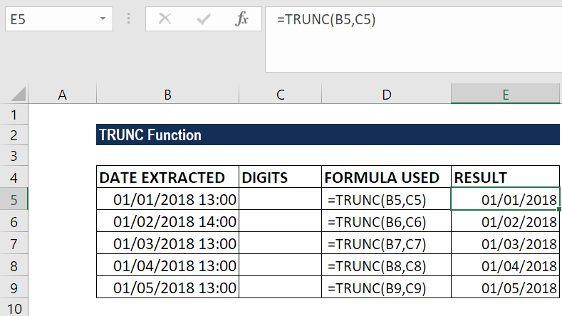 TRUNC函数-示例2b