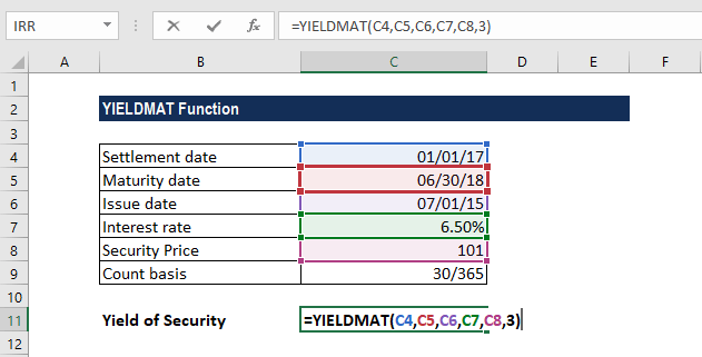 YIELDMAT功能