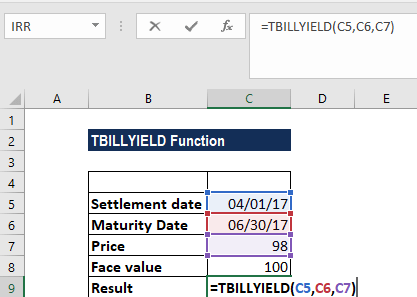 TBILLYIELD功能