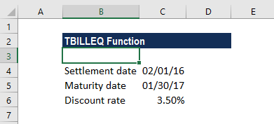 TBILLEQ功能