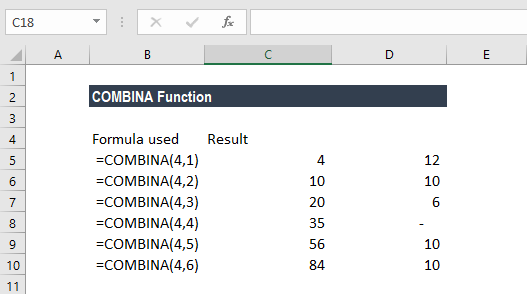 COMBINA功能