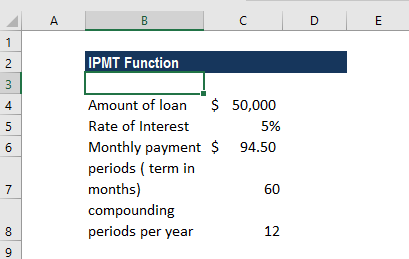  IPMT功能 