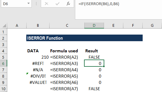 ISERROR函数-示例2b