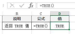 TRUE 函数