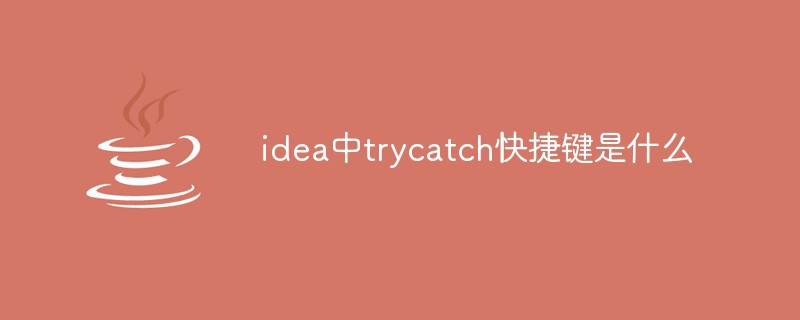 idea中trycatch快捷键是什么-Java基础