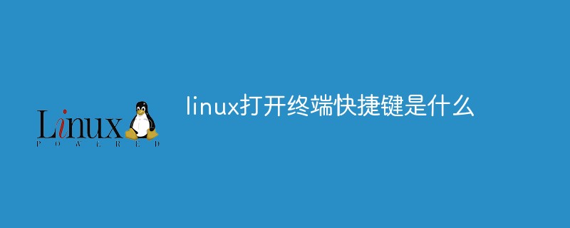 linux打开终端快捷键是什么-linux运维