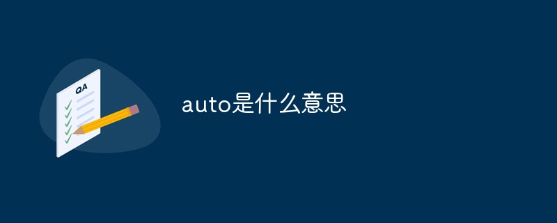 auto是什么意思-C#.Net教程