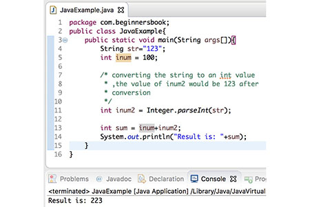 java如何把String类型转换为int类型-java教程