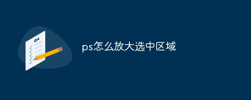 ps怎么放大选中区域-PS教程