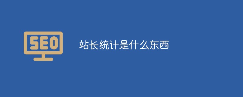 站长统计是什么东西-SEO