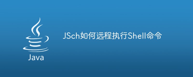 JSch如何远程执行Shell命令-java教程