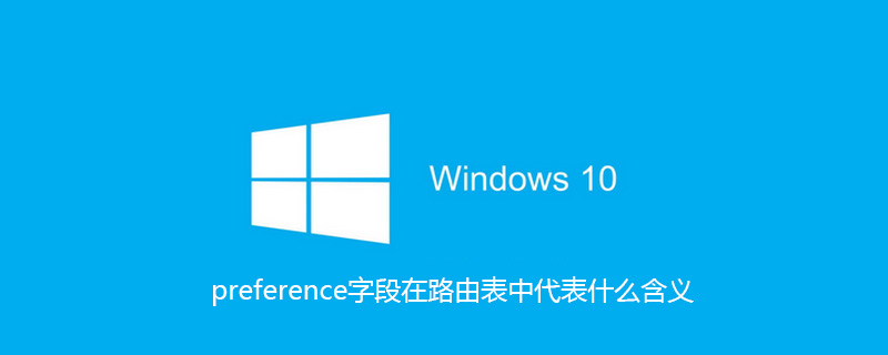 preference字段在路由表中代表什么含义