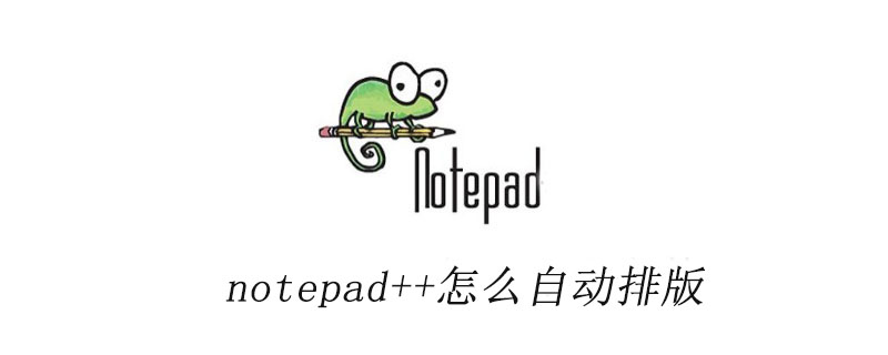 notepad++怎么自动排版