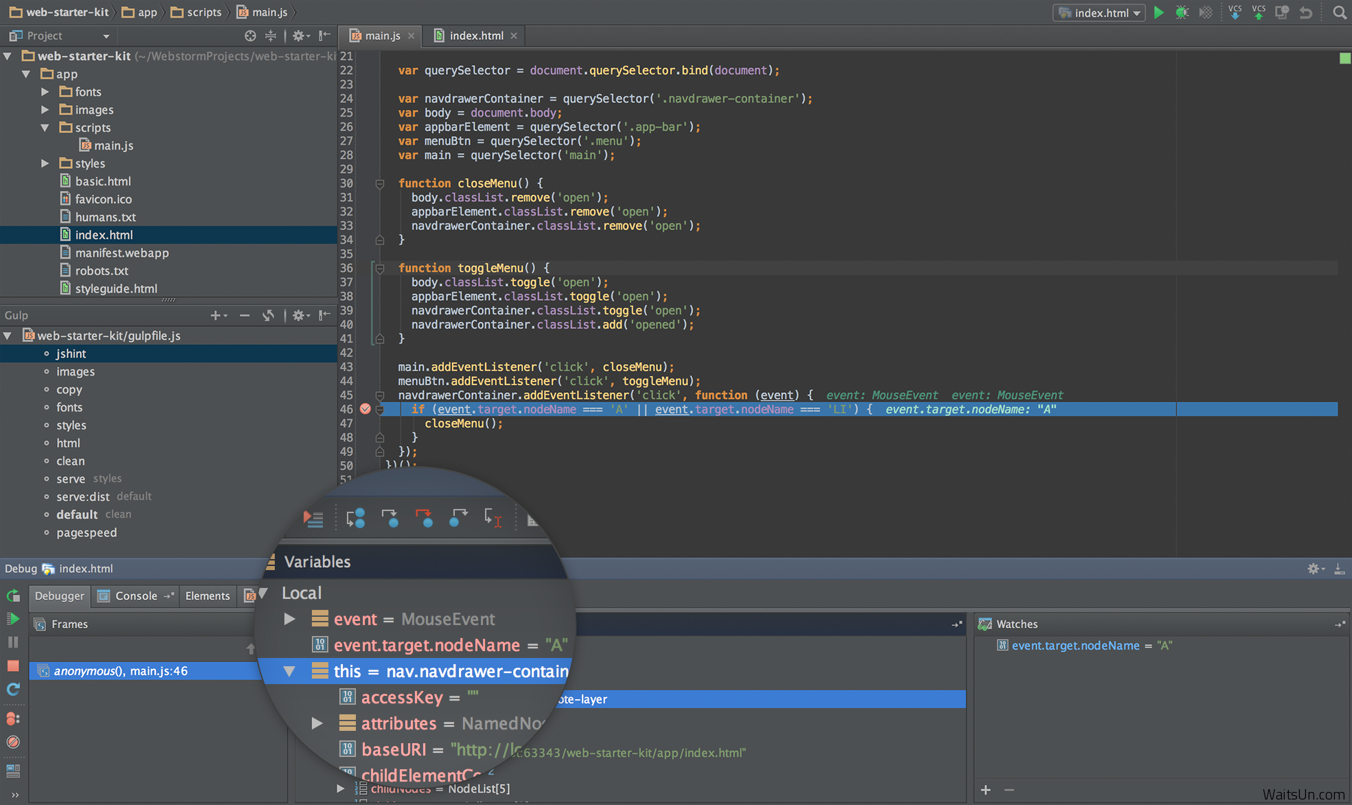 WebStorm MAC版（最强大的HTML5编辑器）