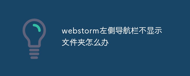 2021062103534216810760 webstorm左侧导航栏不显示文件夹怎么办