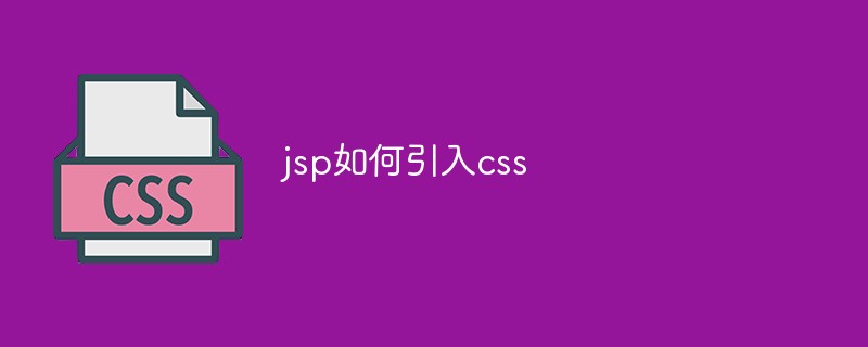 jsp如何引入css