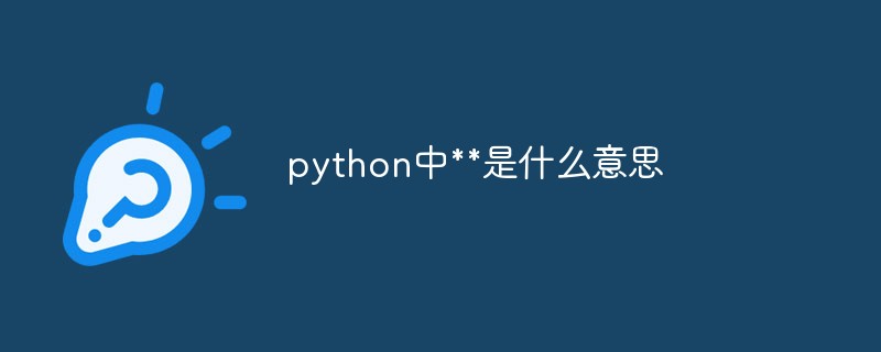 python中**是什么意思