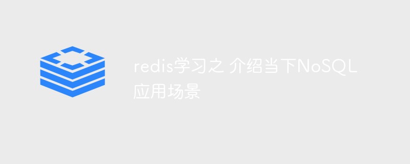 2021062106100615100680 redis学习之 介绍当下NoSQL应用场景