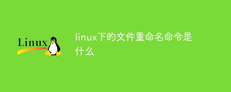 linux下的文件重命名命令是什么